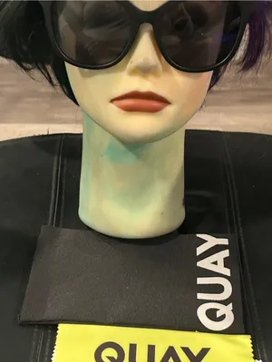 Quay Australia It’s My Way Matte Black Cat-Eye Sunglasses with Dark Lenses thumbnail 7