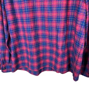 ‎Vintage Pendleton 100% Pure Virgin Wool Red Plaid Coat thumbnail 10