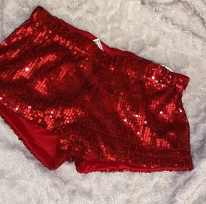 Sequin Shorts Red thumbnail 2