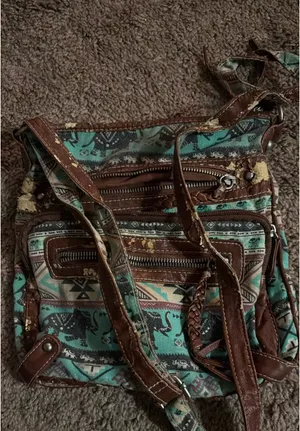 Vintage Crossbody purse Green thumbnail 3