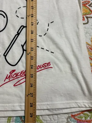 Disney Parks women's size medium Mickey Mouse puzzle short sleeve t-shirt thumbnail 3