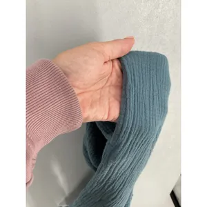Jessica Simpson Womens Pants Teal Blue Cotton Gauze Wide Leg Small thumbnail 6