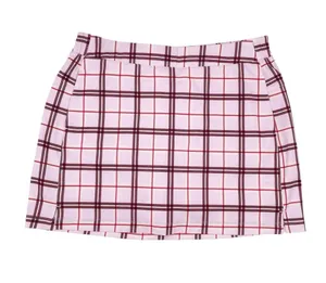 Lady Hagen Golf Skort Women's Athletic Skirt Size Large Pink Red Plaid Preppy thumbnail 1