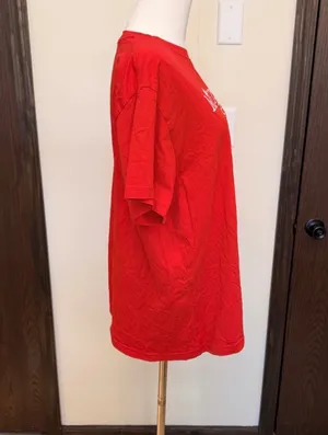 Victorias Secret PINK red figure skating meet me at the rink short sleeve top thumbnail 5