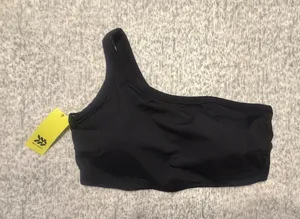 All in Motion Black Asymmetrical One‎ Shoulder Workout Bra Size 4X NWT thumbnail 1