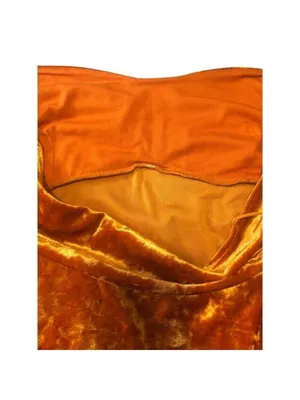 Urban Outfitters Orange Velvet Dress Size Large thumbnail 7