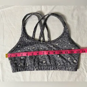 Beyond Yoga Lux Atlas Leopard Print Sports Bra In Gray Leopard Small thumbnail 5