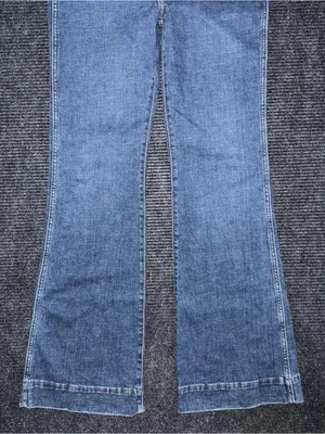 Wrangler Retro High Rise Trouser Stretch Jeans 30 x 34 Dark Blue Denim Western thumbnail 5