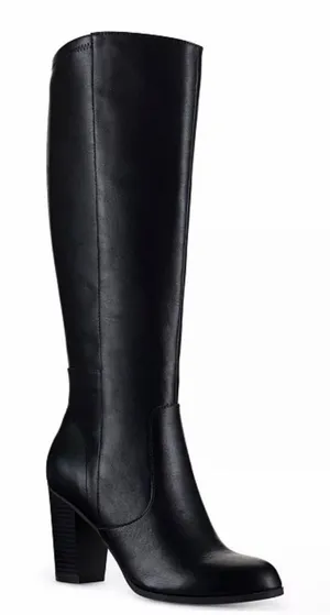Style & Co Addyy Dress Zipper Boots in Smooth Black, Size 5.5, NEW in Box thumbnail 1