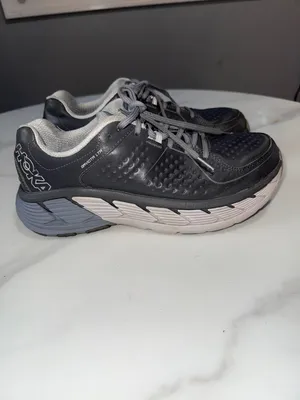 Hoka one one Gaviota leather Gray and Light Gray Cushioned Running Sneakers thumbnail 5