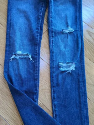 American Eagle Luxe Stretch Hi-Rise Jegging Womens 00 (24x30) Blue Denim Jeans thumbnail 3