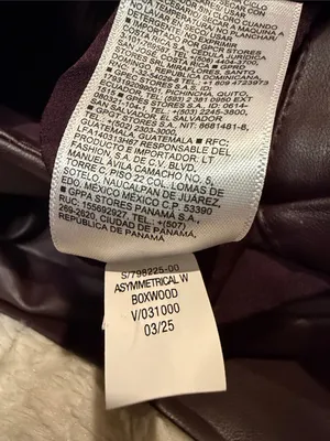 Old Navy NWT High-Waisted Faux-Leather Chocolate Brown Mini Skirt Size S thumbnail 8