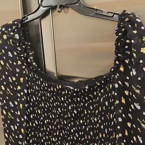 💕REFORMATION💕 Pinto Top ~ Posie Black Floral Print Medium thumbnail 13