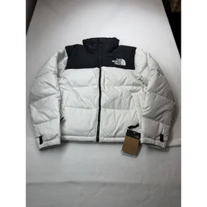The North Face Women's 1996 Retro Nuptse Puffer 700 Down White Black NWT Medium thumbnail 2