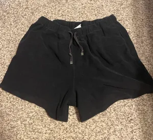 Black Women’s Terrycloth Boyfriend Shorts thumbnail 1