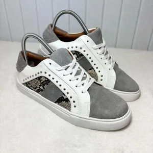 Steve Madden Annita Sneaker Leather Reptile Snakeskin Studs 7.5‎ Tennis Shoe thumbnail 7
