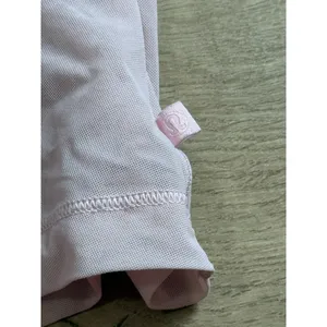 Womens Lululemon light pink sheer mesh twist‎ front athletic short sleeve sz 12 thumbnail 6