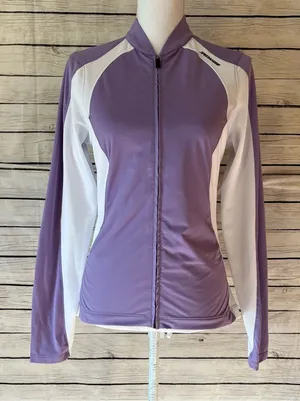Specialized Solar Vita Jersey White and Lavender Cycling Jacket Size Medium thumbnail 1