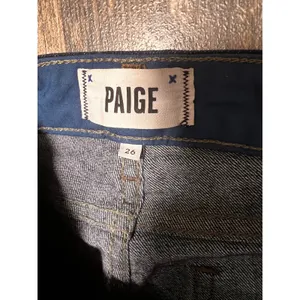 PAIGE Skyline Straight‎ Leg Dark Wash Low Rise Jeans Size 26 Party Stretch EUC thumbnail 4