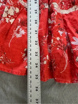 Free People All Mine One Shoulder Floral Mini Dress Red Size Small thumbnail 8