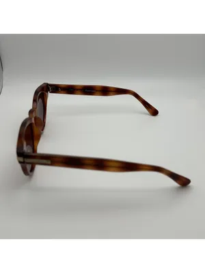 Cole Haan Polarized Tortoise Round Sunglasses thumbnail 5