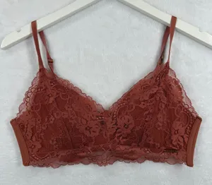 Danskin Womens Lace Bralette Rust Orange Adjustable Straps estimated Size Small‎ thumbnail 1