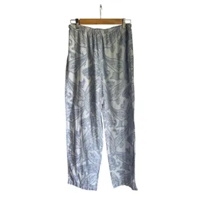 Lauren Ralph Lauren Blue Paisley Pajama Lounge Pants Women's Medium 100% Cotton thumbnail 6