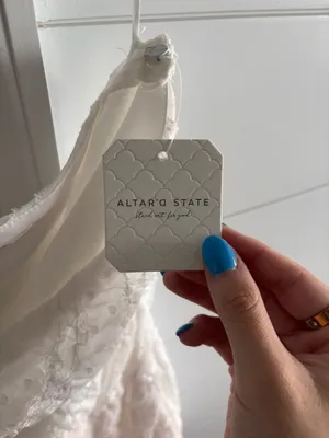 Altar'd State Women’s Small Strapless White Mini Dress  thumbnail 4