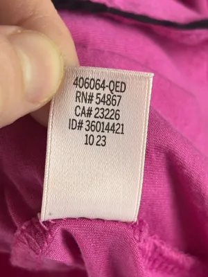 Victorias Secret Women XS Hot Pink Modal Long Sleeve Sleepwear Shirt Monogrammed thumbnail 9