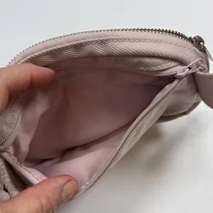 Lululemon Everywhere Belt Bag in Ribbed Very Light Pink Silver Hardware thumbnail 4