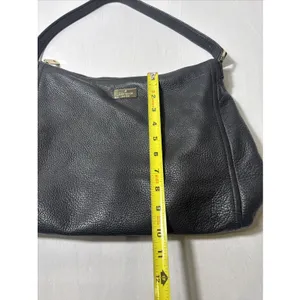 KATE SPADE Highland Park Bria Shoulder Bag Black Pebbled Leather Purse thumbnail 10