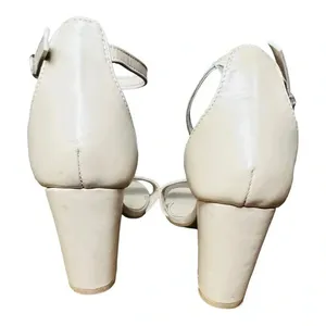 Mari A. MA-MARSHA Block Heel Sandals Womens 9 Cream Ankle Strap Square Toe Dress thumbnail 3