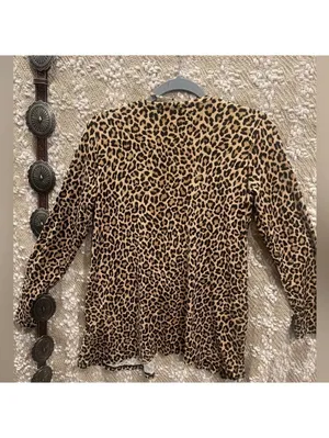 Western Leopard Cardigan / Kimono Size M Black Size M thumbnail 2