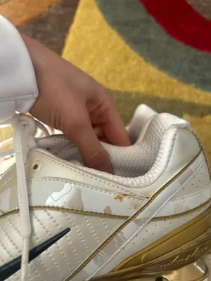 NWOT Nike Shox Turbo Pearl White Camo Gold Sneakers Vintage Retro Women’s Size 8 thumbnail 3