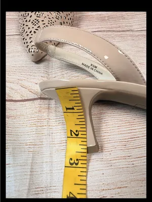 Anne Klein Women’s Sz 9.5M Tan Fabrizia w/Holes Design Slingback Kitten Heels thumbnail 10