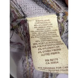 FREE PEOPLE M purple Babydoll Dress Cashmere‎ Blend Sweater Y2k thumbnail 4