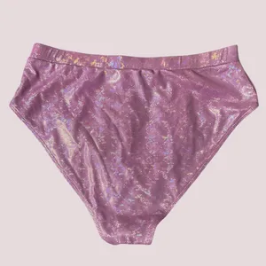 NWT Pink Holographic High Waist Bikini/Dance Bottoms‎ – Large thumbnail 6