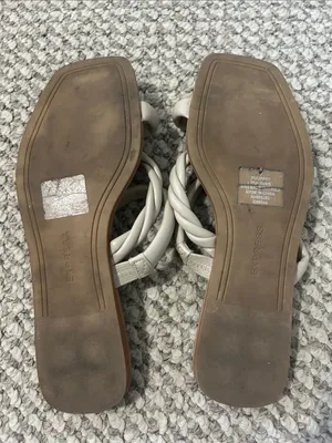 Express Neutral Braided Strap Slide Sandals - Women thumbnail 3