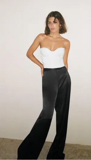 Zara Satin Pants thumbnail 1