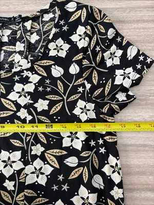 Gudrun Sjodan Short Sleeve Floral Midi Dress Women Size XS thumbnail 6