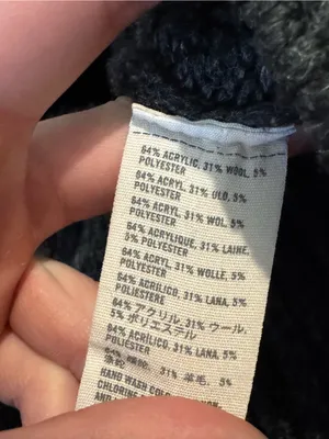 Abercrombie & Fitch Dark Gray Cable Knit Short-Sleeve Sweater thumbnail 3