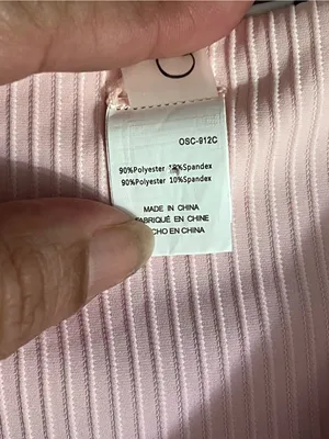 CUPSHE Reversible Ribbed Bikini Set Size S Peach & Leaf Print thumbnail 12