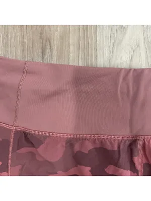 Lululemon Speed Up Short Tall 4 Pink Camo Running Athletic Lined Pocket thumbnail 5