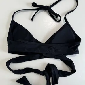Aerie Wrap Halter Bikini Top Black Size XS thumbnail 3