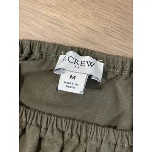 J.Crew Carmen Neck Puff‑Sleeve Mini Dress Size M 100 Percent Cotton thumbnail 5