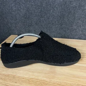Vionic Beach Malibu Black Teddy Faux Shearling Slip On Sneakers Womens 10 thumbnail 8