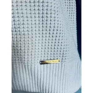 MICHAEL Michael Kors Sweater Waffle Knit Turtle Neck White Women's Small thumbnail 2