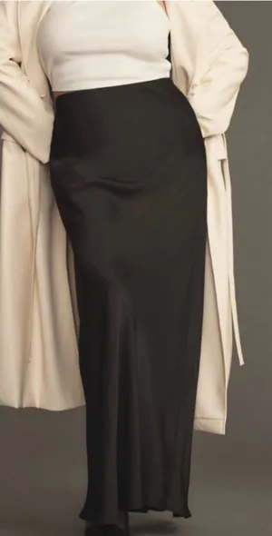 Anthropologie The Tilda Maxi Slip Skirt, Size XL thumbnail 1