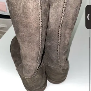 Brown Fur Tall Shoes Size 10 thumbnail 3