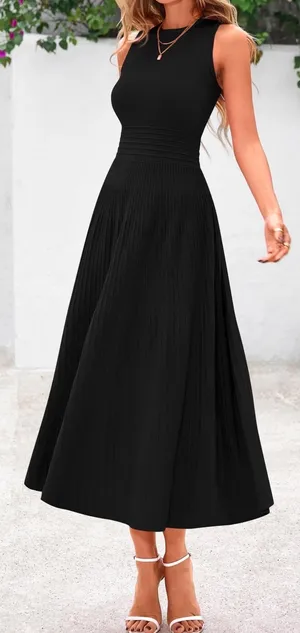 PRETTY GARDEN Spring Casual Dresses Size Large Black Summer Business Work thumbnail 14